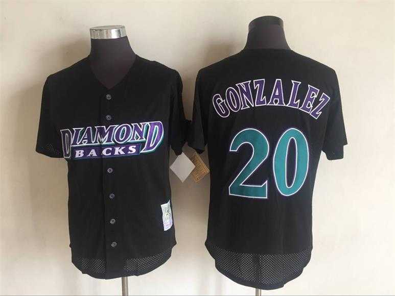 Diamondbacks 20 Luis Gonzalez Black Mitchell Ness New Cool Base Stitched Baseball Jerseys,We sell and wholesale Diamondbacks 20 Luis Gonzalez Black Mitchell Ness New Cool Base Stitched Baseball Jerseys on line form chian!